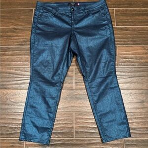 Torrid Shimmer Jeggins Size 18 Blue